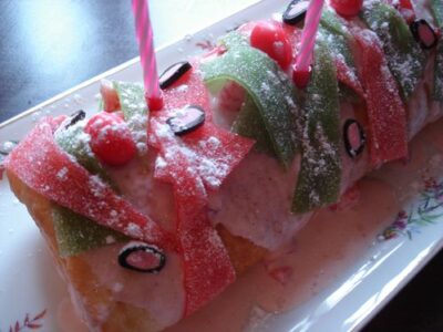 Gâteau d’anniversaire coloré et savoureux pour amateurs de bonbons !