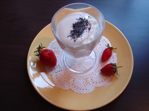 Recette facile : Fromage blanc au cognac et miel en 2 étapes