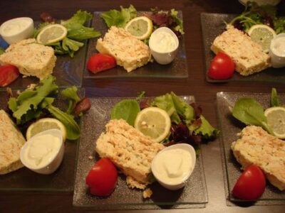 Recette facile : Terrine aux deux saumons et lait de coco