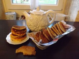 Pancakes à la semoule et sirop d'érable