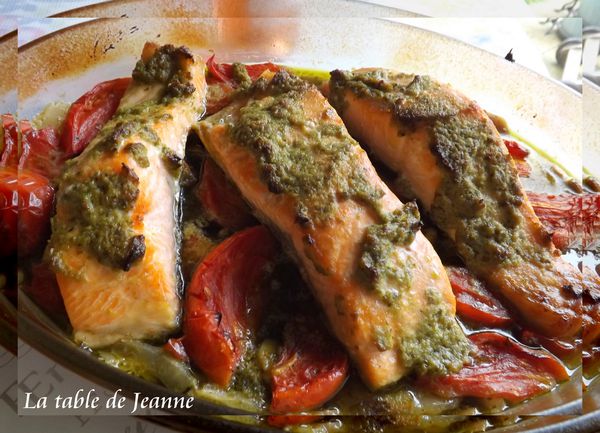Pavé de saumon au pesto : Recette rapide et savoureuse