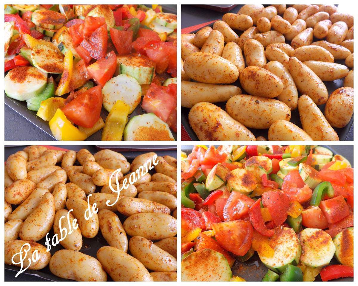 Pommes de terre et légumes au four : Recette facile en 5 étapes