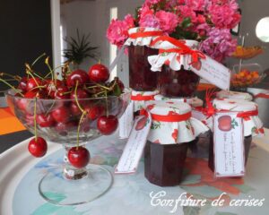 Confiture de cerises en 8 étapes (très simple)