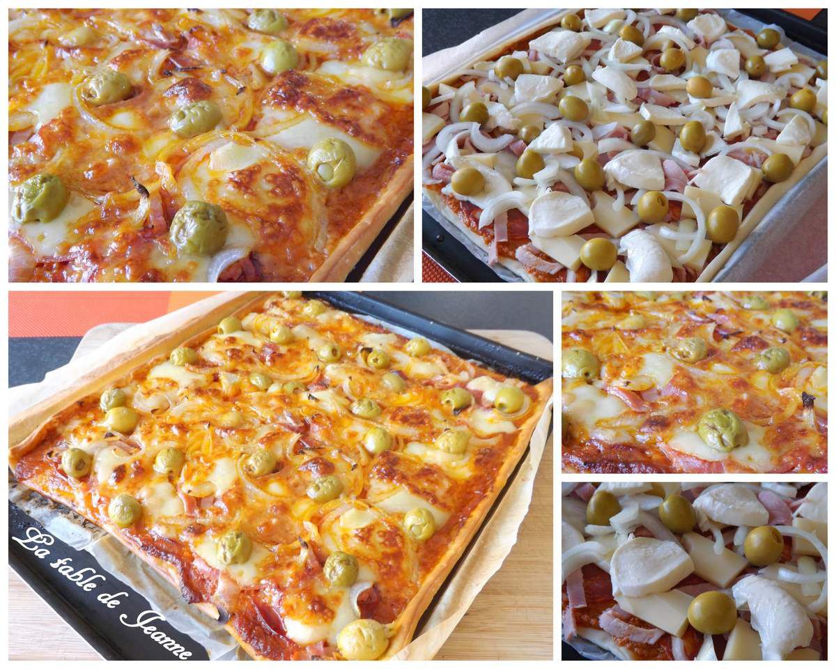 Recette facile : Pizza pesto au jambon et chorizo en 4 étapes