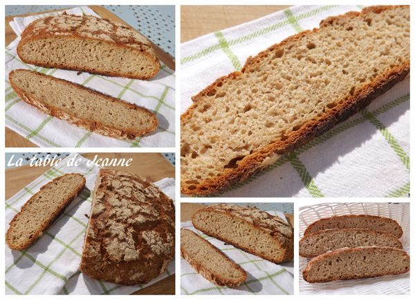 Pain campagnard facile en cocotte de fonte sans pétrissage