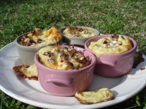 <strong>Gratins de fonds d'artichauts au chèvre et noix</strong>