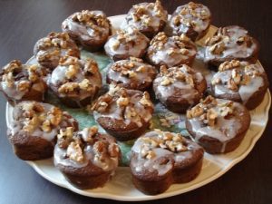 <strong>Muffins aux pommes et à la farine de noix</strong>