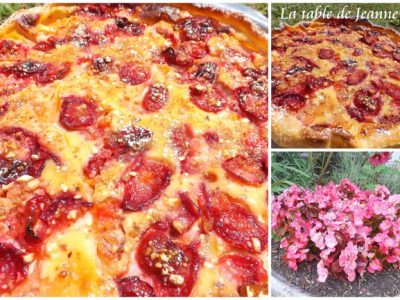 Recette authentique : Tarte charentaise au melon et pralin facile