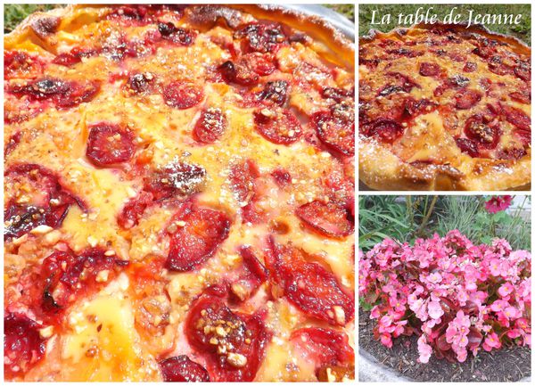 Recette authentique : Tarte charentaise au melon et pralin facile