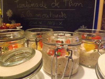 Recette facile : Tartinade de thon à la moutarde aux noix
