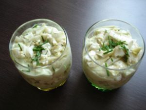 <strong>Verrine printanière de guacamole, endive et herbes fraîches</strong>