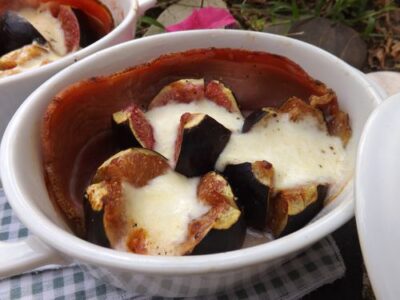 Recette facile : Cocotte de jambon et figues à la mozzarella