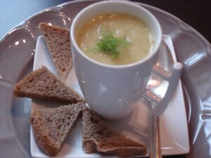 Velouté de fenouil et coco/curry