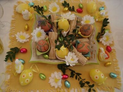 Idée facile : Petite table de Pâques pour deux !