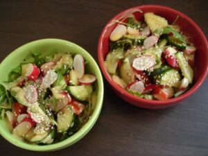 Salade légère de crudités variées