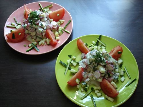 Salade de radis et courgette à l'aneth : Recette facile et savoureuse
