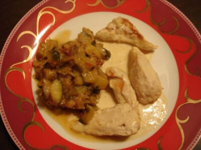 Recette facile : Aiguillettes de poulet à la crème d’ail en 7 étapes