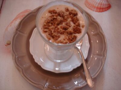 Recette facile : Douceur de banane à la cardamome et crumble de noisettes