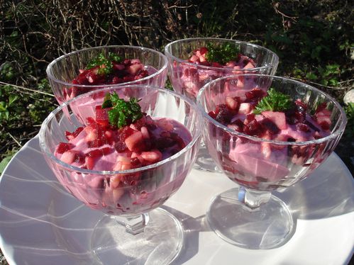 Recette facile : Betterave et pomme au vinaigre en 7 étapes