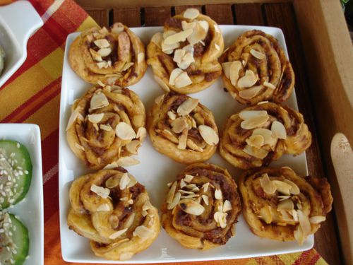 Feuilletés au pesto rosso et amandes : Recette facile et savoureuse