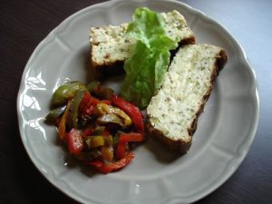 <strong>Flan aux courgettes, brie et moutarde de Meaux</strong>