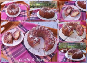 Gâteau au yaourt et cerises au sirop en 6 étapes