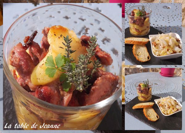 Recette Savoureuse : Gésiers Confit aux Pommes et Salade d'Endives aux Noix
