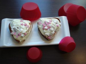 <strong>Petit coeur moelleux de Valentin au chocolat blanc</strong>