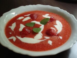 Petite soupe de fraise en 3 étapes