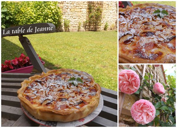 Tarte aux pommes et confiture de prunes : Recette facile et savoureuse sans sucre ajouté !