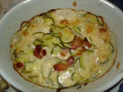 Recette facile : Tartiflette de courgettes au munster savoureux