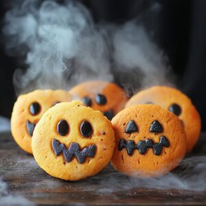 biscuits halloween citrouille