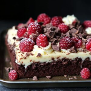 Brookies Framboises et Chocolat Blanc Délicieux