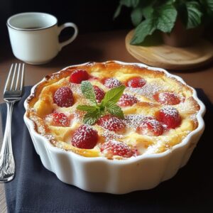 Clafoutis Fraises Léger