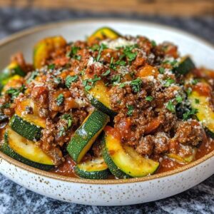 courgettes bolognaise savoureuses