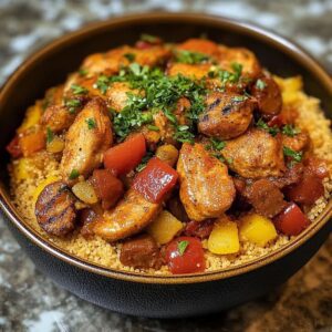 Couscous Savoureux au Poulet et Merguez