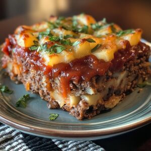 Cowboy Meatloaf Casserole