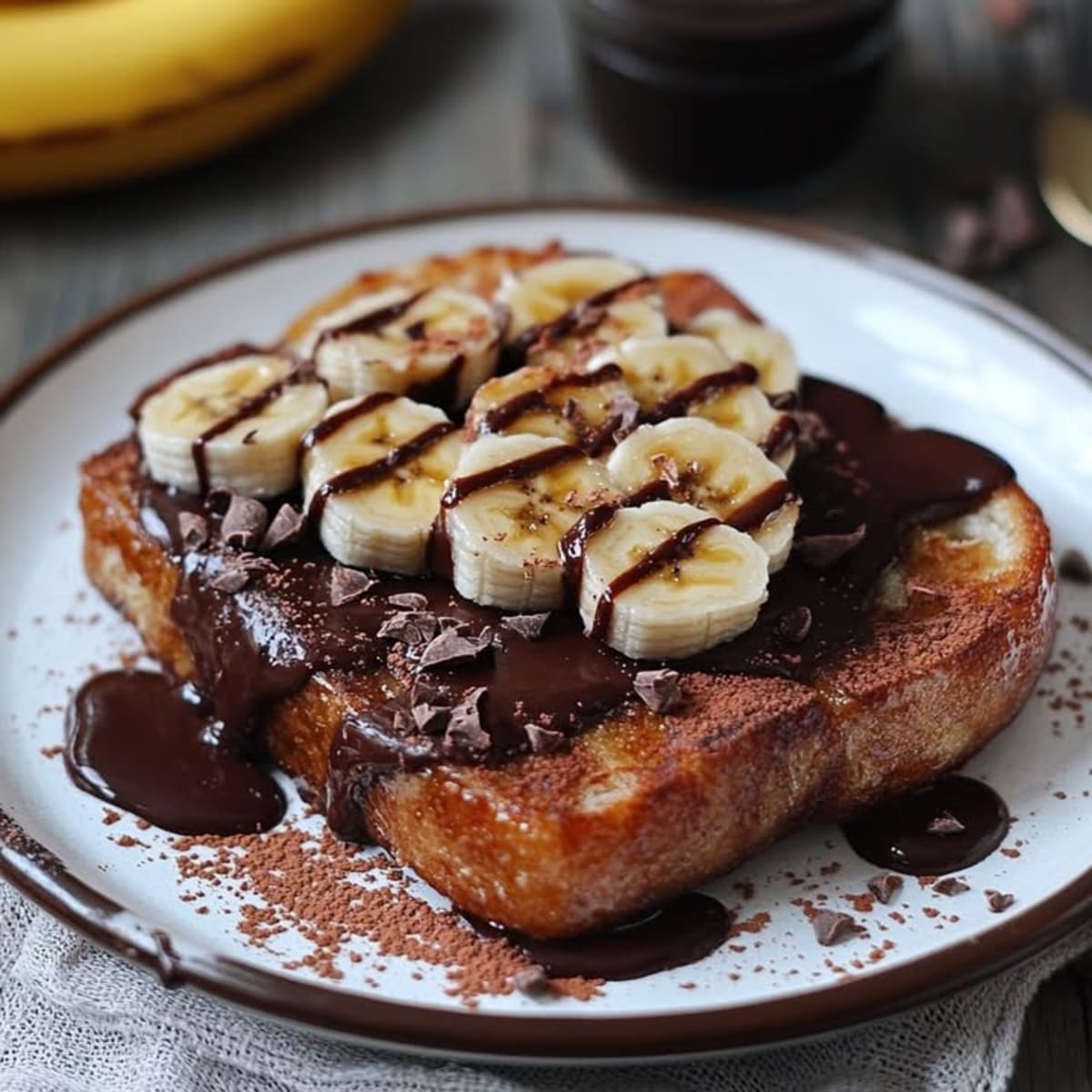 Délicieux Pain Perdu Chocolat-Banane Recette Facile