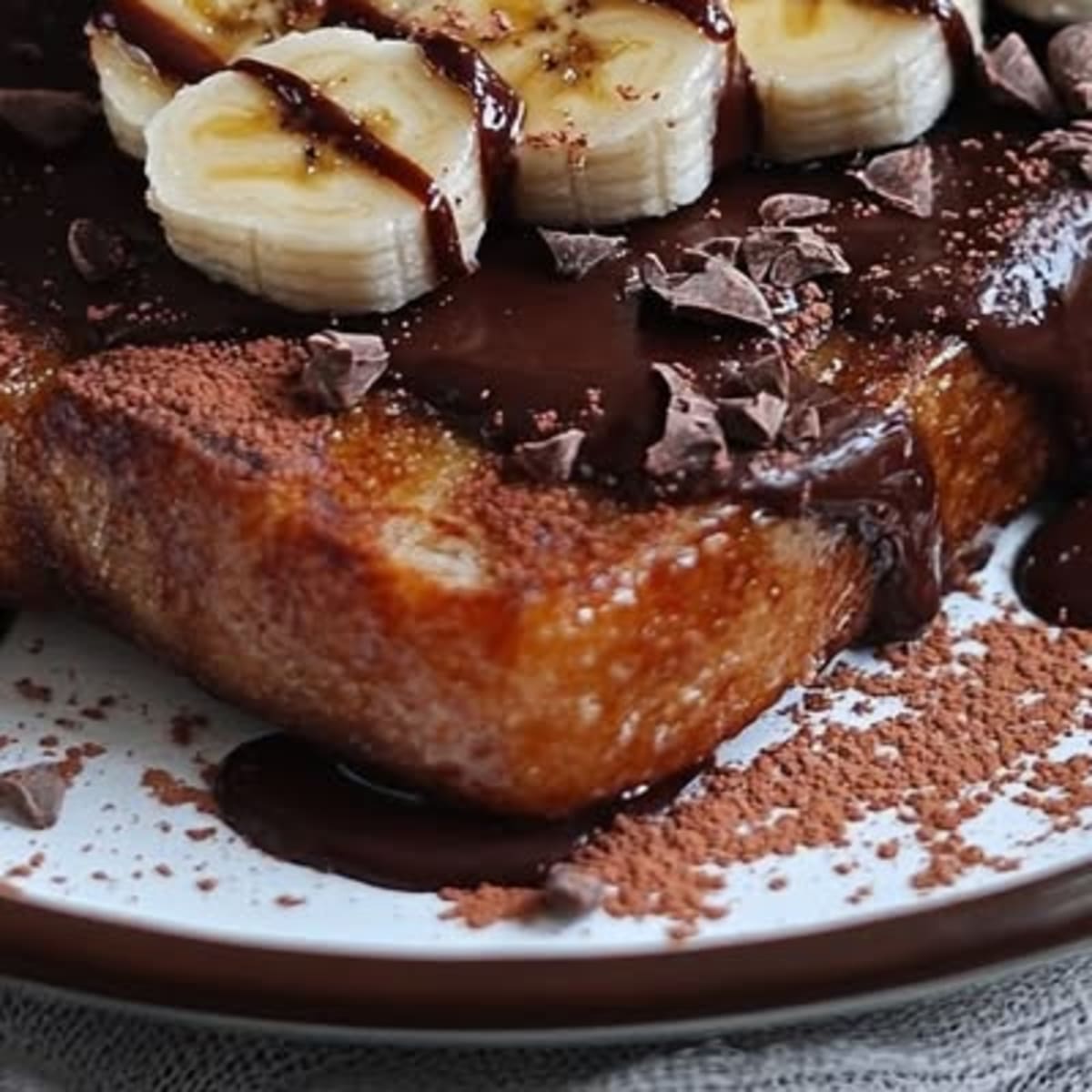 Délicieux Pain Perdu Chocolat-Banane Recette Facile2