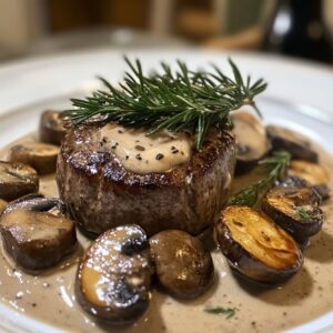 Filet Mignon Boursin Champignons