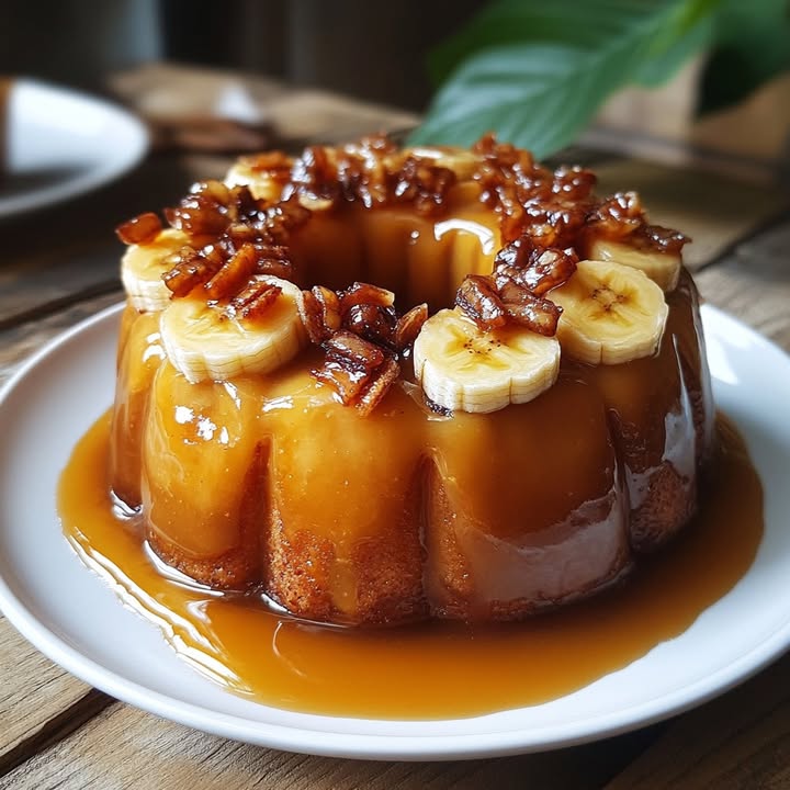 Gâteau Banane Caramel