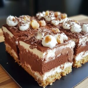 Gâteau Choco-Guimauve Poke