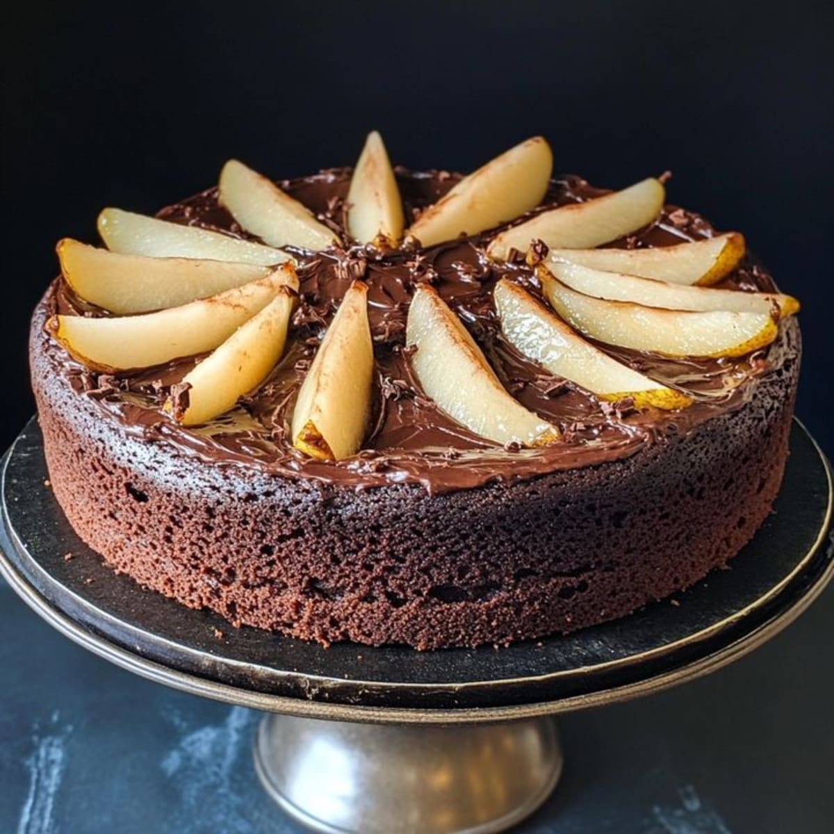 Gâteau Chocolat Épicé aux Poires Délicieux