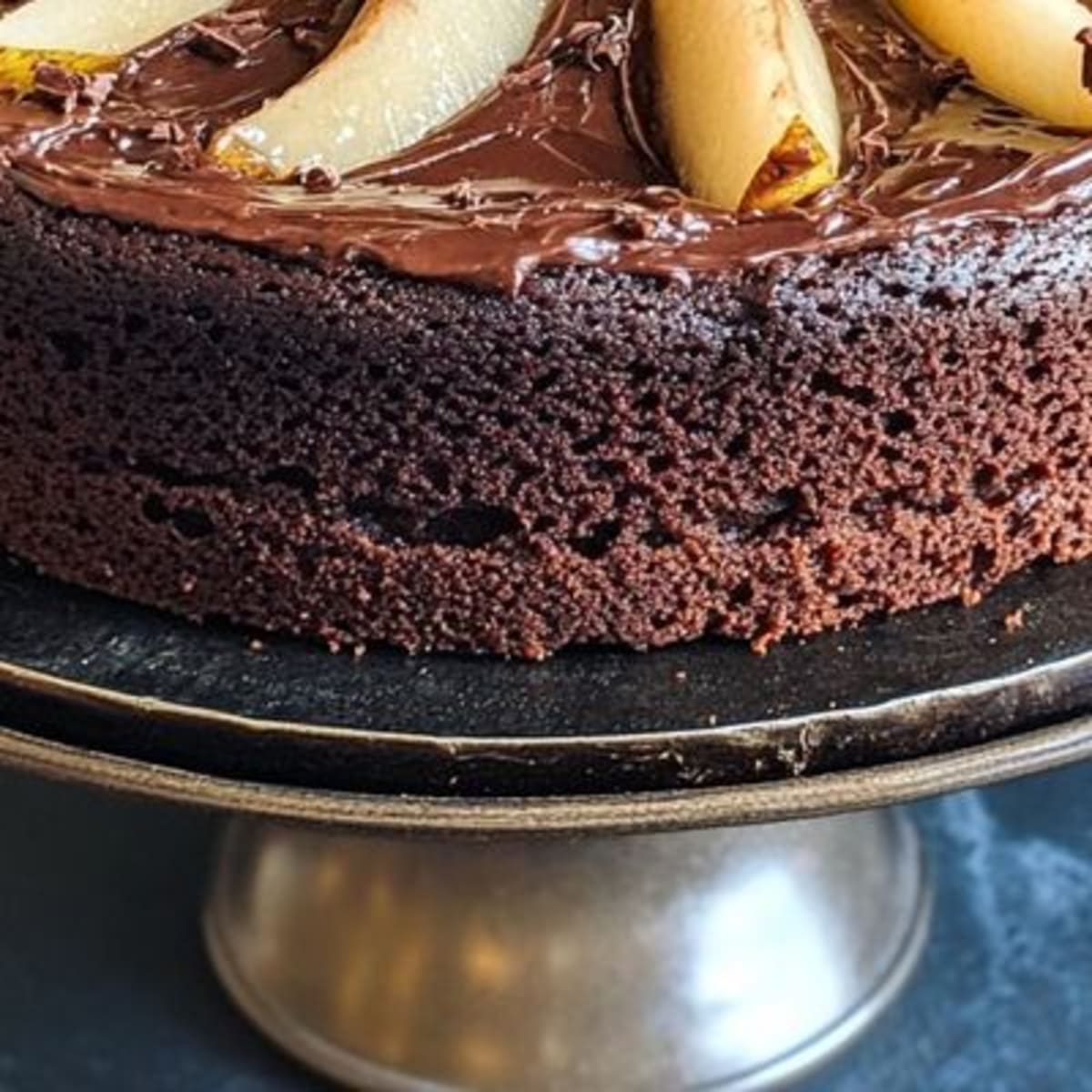 Gâteau Chocolat Épicé aux Poires Délicieux2