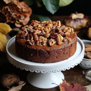 Gâteau Noix Automne Moelleux