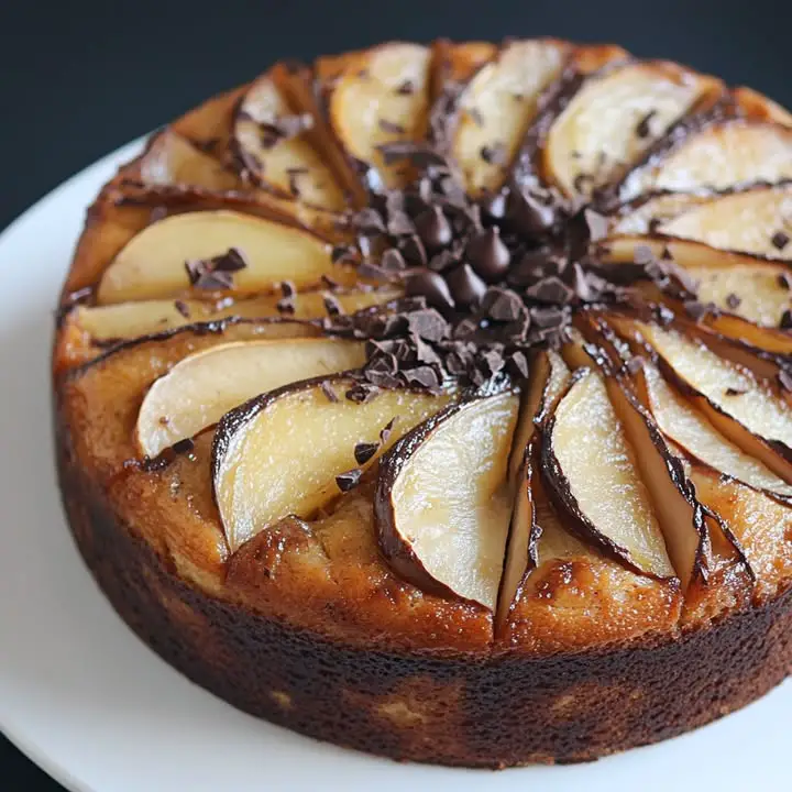 Gâteau Poires Chocolat Moelleux