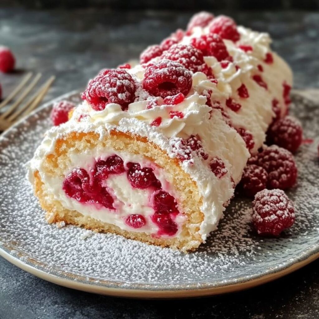 Gâteau Roulé Framboise Recette Délicieuse - Cuisine facile et abordable