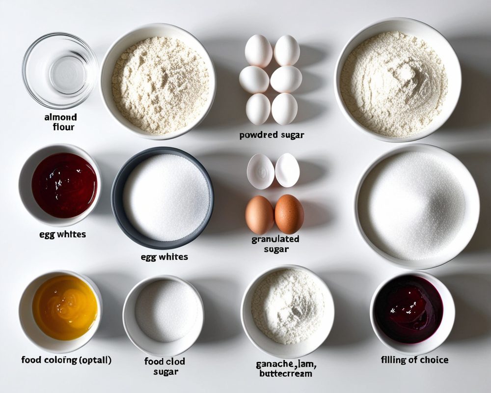 ingredients-de-la-recette-delicieux-macarons-maison-recettes-faciles