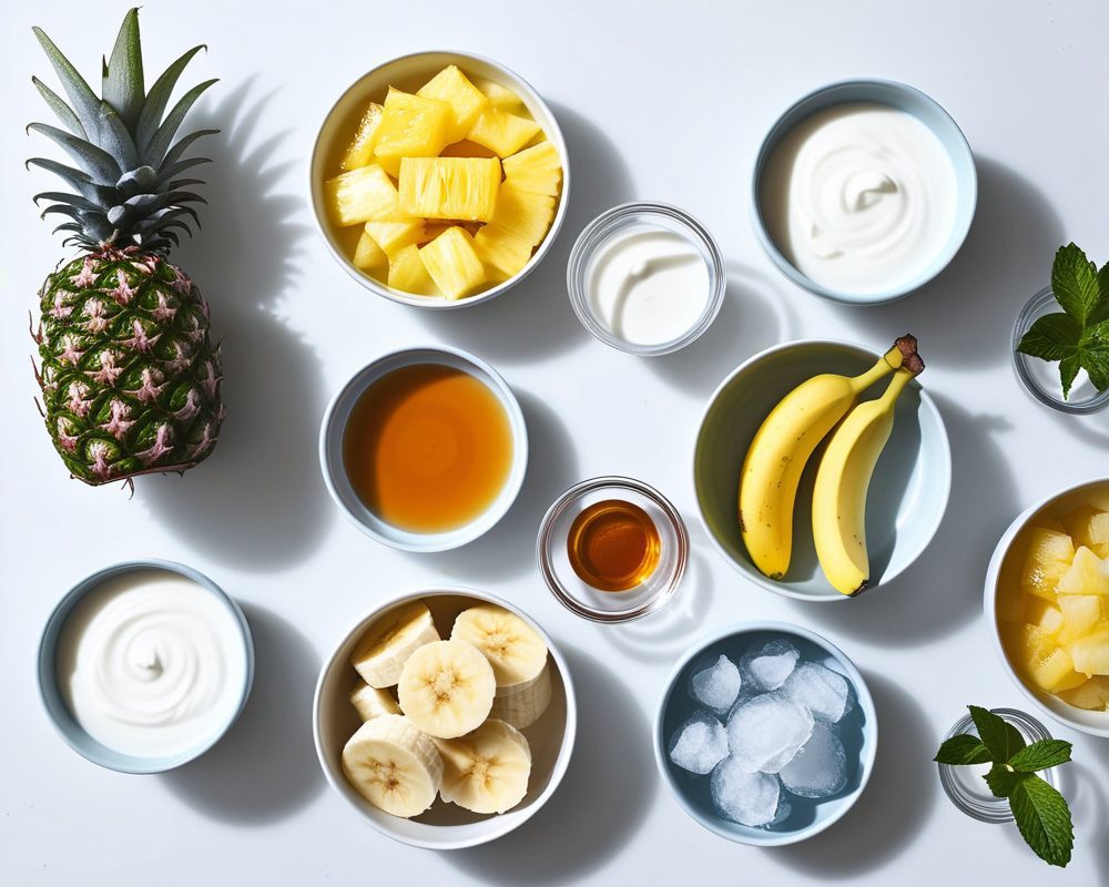 ingredients-de-la-recette-smoothie-pina-colada-exotique-fraicheur-et-saveurs