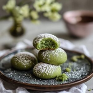 Matcha Mochi Cookies